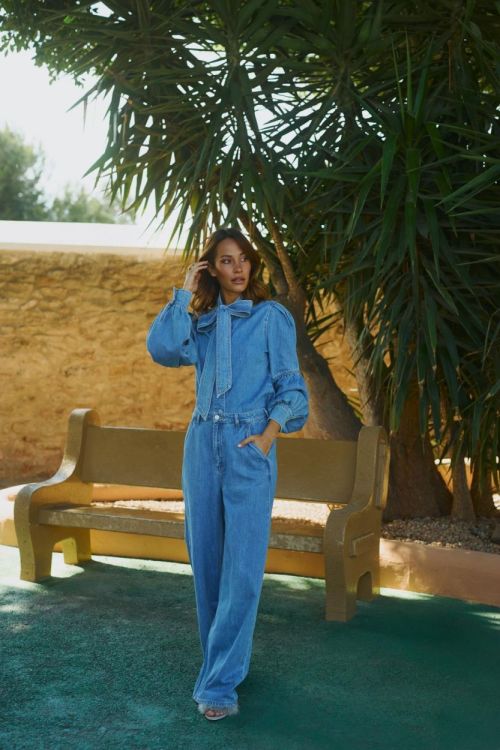 Ibana Jeansblouse Jabeau (TOLENA-LIGHT DENIM) - UNO Knokke