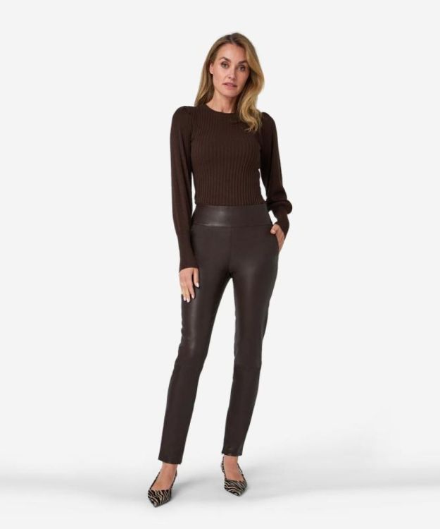 Ibana Pant Leather Legging (POLLIE-COFFEEBEEN) - UNO Knokke