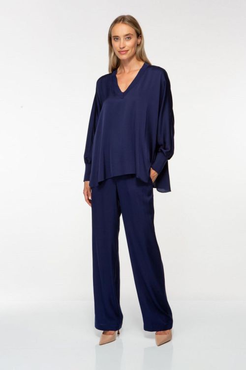 Ivi Collection Blouse Silk V  (99901002-276) - UNO Knokke