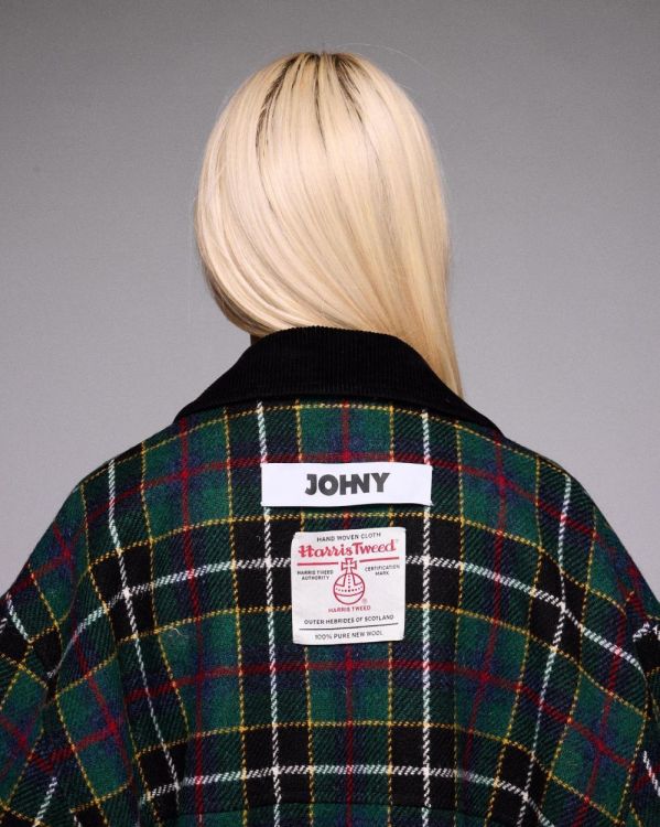 Johny Coat Check Tweed (DONNA-HARRISTWEEDMIX) - UNO Knokke
