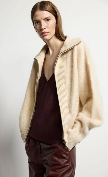 Kiefermann Gilet Zip (GEWOLA-244ALMOND) - UNO Knokke