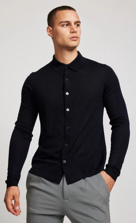 Kiefermann MEN Polo Cardigan (ADAMSS-379DARKNAVY) - UNO Knokke