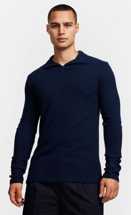 Kiefermann MEN Polo Long Sleeve (TONIN-379DARKNAVY) - UNO Knokke
