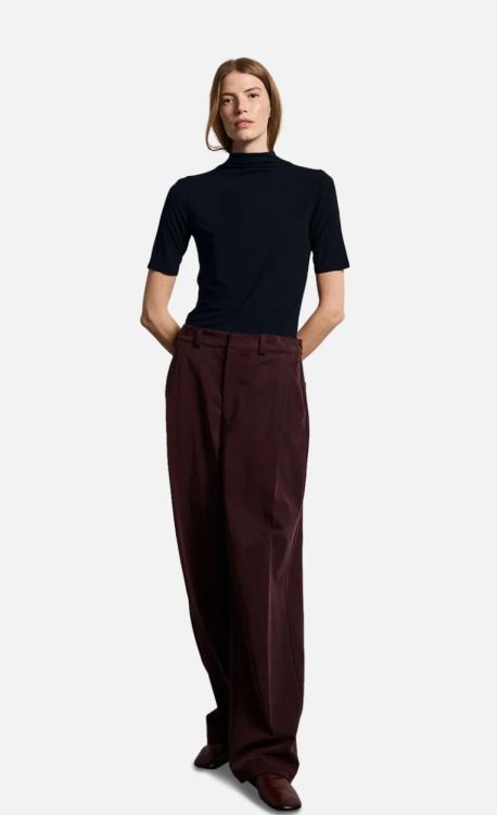 Kiefermann Top High Collar (GLENCORA-379DARKNAVY) - UNO Knokke