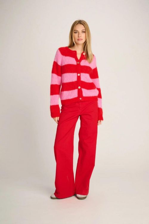 Les Tricots D'O Cardigan Mohair Stripe (ALICE-03) - UNO Knokke