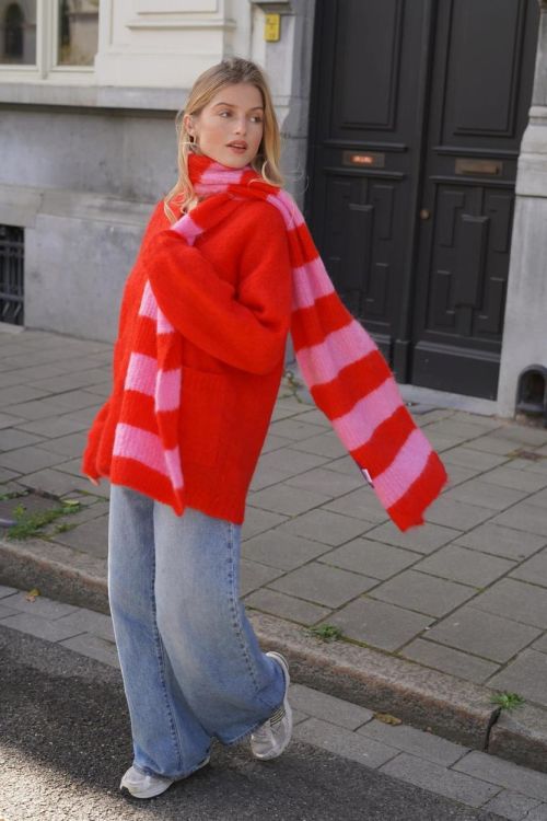 Les Tricots D'O Scarf Mohair Stripe (ELODIE-03) - UNO Knokke