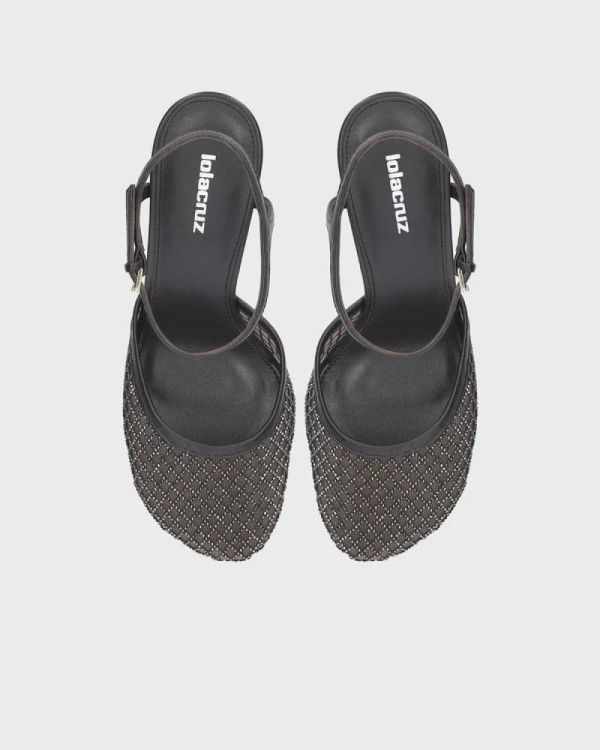 Lolacruz Pump Mesh (170Z02BK-CHOCOLATE) - UNO Knokke