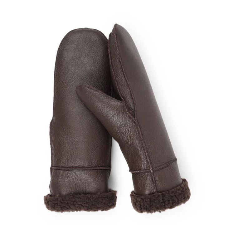 Lovelies Gloves Mouton Double Faced (VIN1335-DARKBROWN) - UNO Knokke