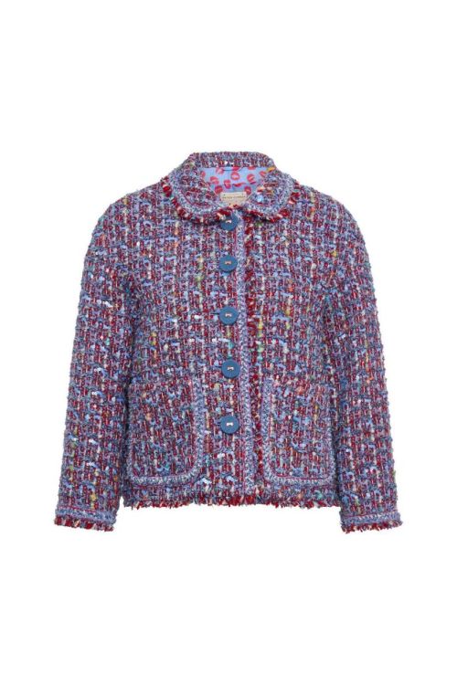 Maison Common Jacket Bouclet Paillet (5524-518-200JEANSBLUE) - UNO Knokke