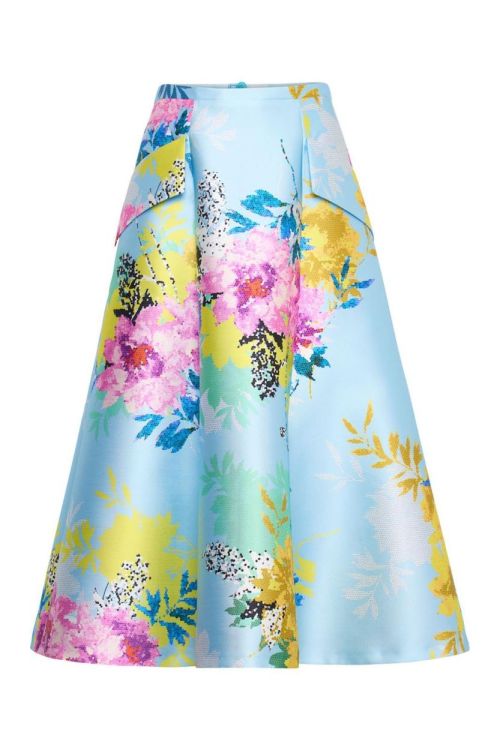 Maison Common Skirt Print (5343-571-410LIGHTBLUE) - UNO Knokke