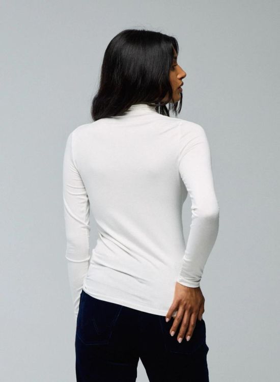 Majestic T-Shirt Cotton Stretch Colle Roulé (M001-FTS011-108) - UNO Knokke