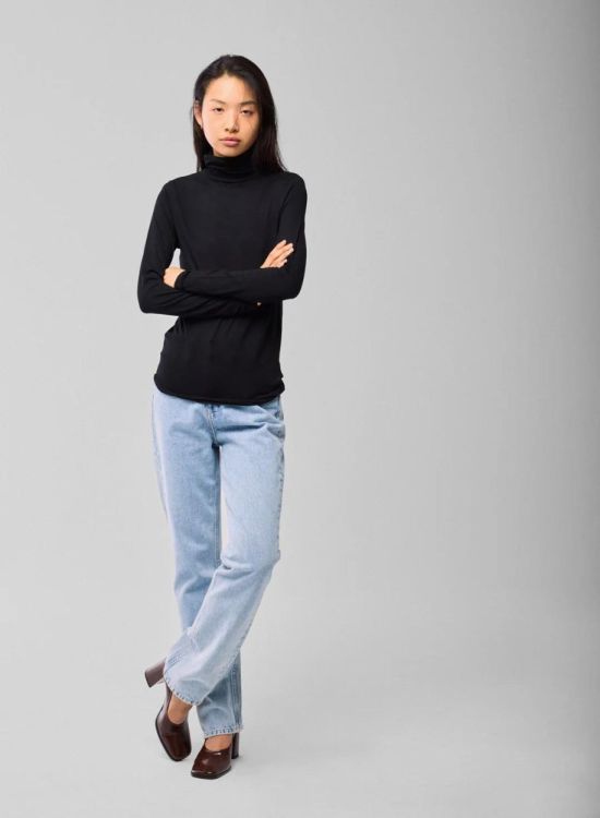 Majestic T-Shirt Cotton Stretch Colle Roulé (M001-FTS011-002) - UNO Knokke