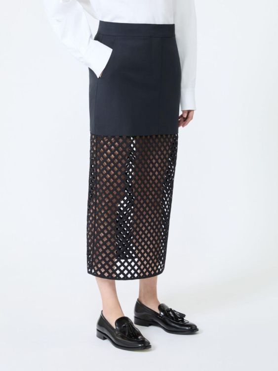 MaxMara Skirt Wool Perforated (MXMVIALE-014) - UNO Knokke