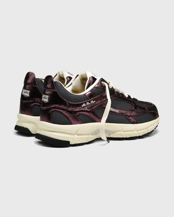 Mercer Sneaker Re Run Cracked (ME263006-302DARKRED) - UNO Knokke