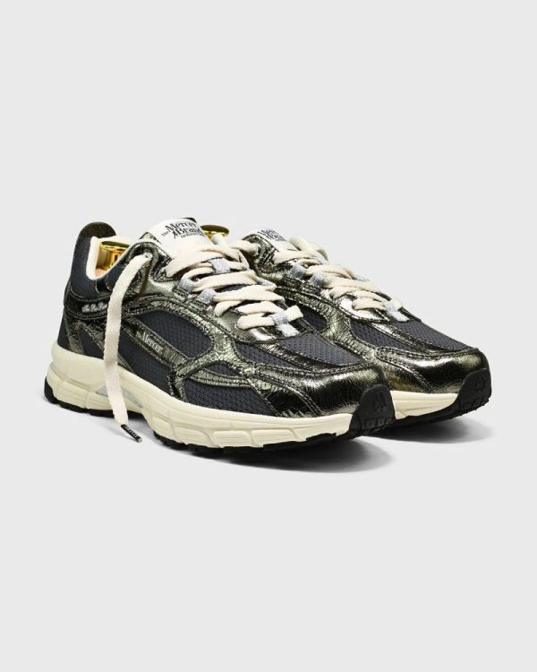 Mercer Sneaker Re Run Cracked (ME263006-502ARMYGREEN) - UNO Knokke