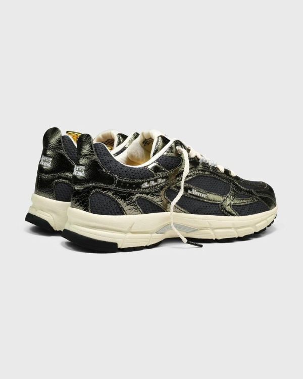 Mercer Sneaker Re Run Cracked (ME263006-502ARMYGREEN) - UNO Knokke