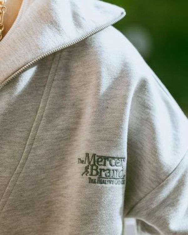 Mercer Sweater Zip (MEAP252001-901GREYMELANGE) - UNO Knokke
