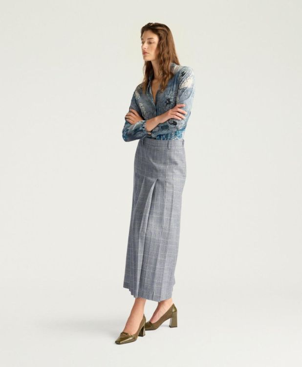 Momoni Skirt Plated Checks (SIDNEY-8582AVIOMULTI) - UNO Knokke