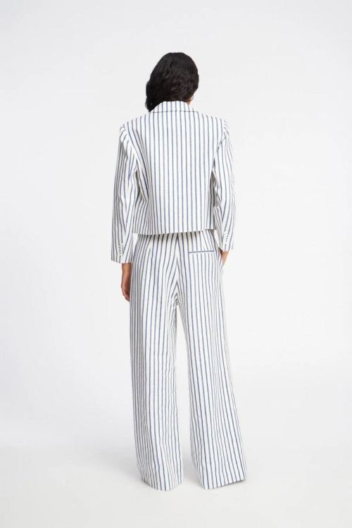 Munthe Blazer Short Stripe (PAISLEE-46NAVY) - UNO Knokke