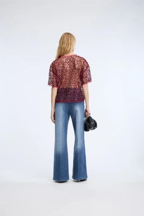 Munthe Blouse Paillet (CARALEE-57BORDEAUX) - UNO Knokke