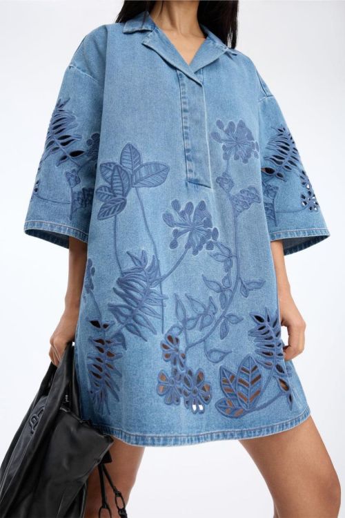 Munthe Dress Jeans Embroidery (BELLAR-36) - UNO Knokke
