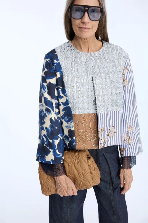 Munthe Jacket Patchwork Paillette (NAIME-11MIX) - UNO Knokke