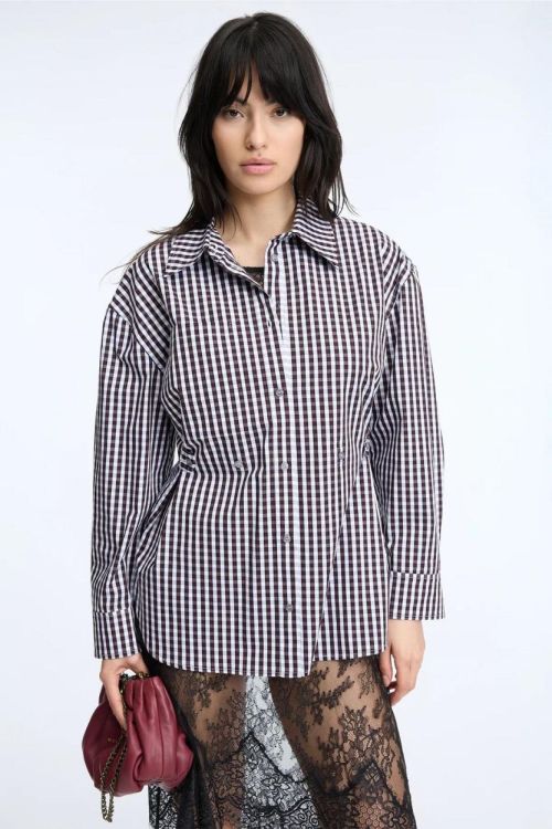 Munthe Shirt Check (CAROL-72PLUM) - UNO Knokke