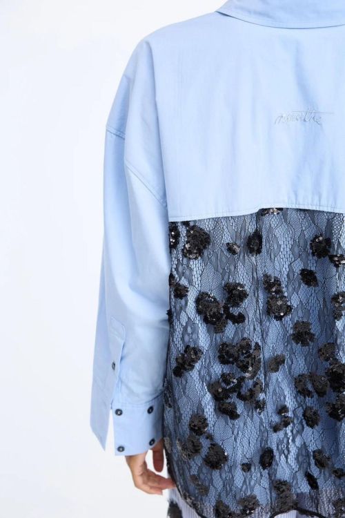 Munthe Shirt Paillet Detail (CONTARIO-81LIGHTBLUE) - UNO Knokke