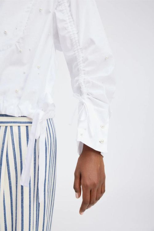 Munthe Shirt Strap Pearl (PHEBE-33WHITE) - UNO Knokke