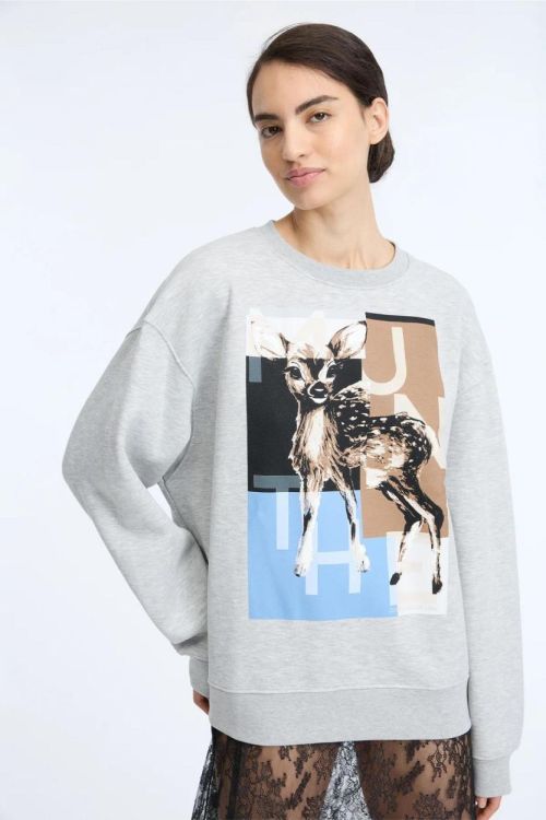 Munthe Sweater Bambi (CHANDLER-80LIGHTGREY) - UNO Knokke