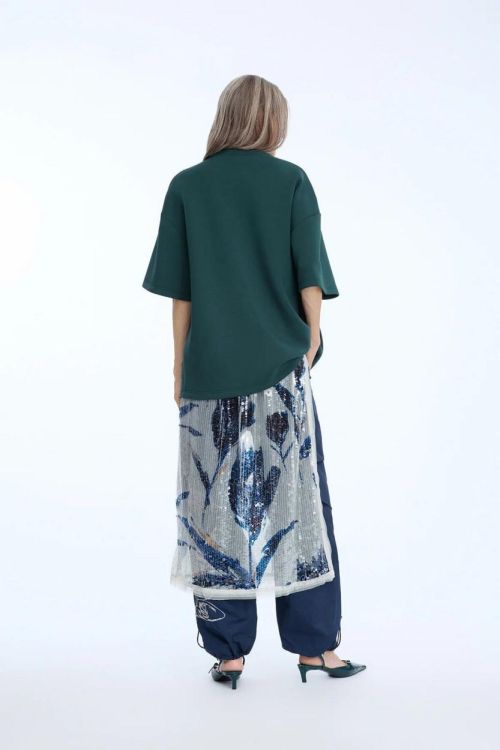 Munthe Sweater Embroidery Logo KM (NILOU-60PETROL) - UNO Knokke