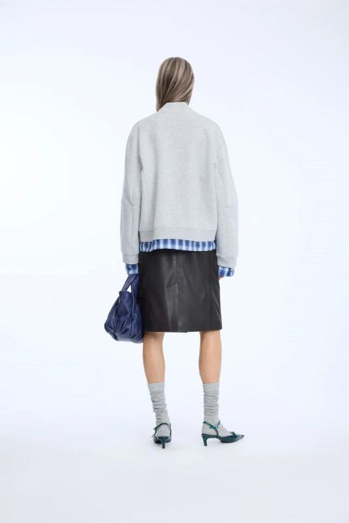 Munthe Sweater V Shirtdetail (NASH-80LIGHTGREY) - UNO Knokke