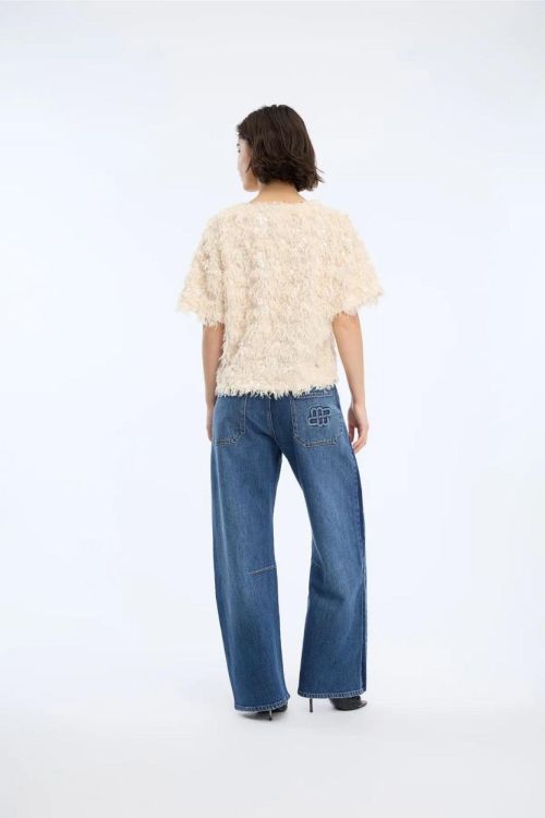 Munthe Top Fluffy Paillettes (VALENCE-54CREME) - UNO Knokke