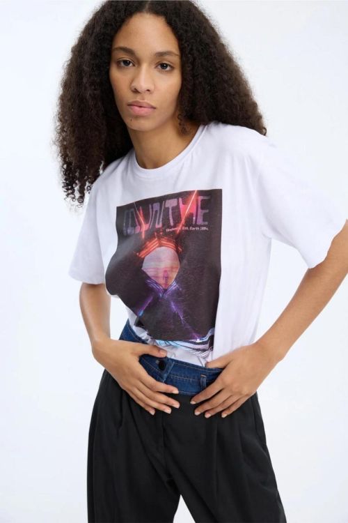 Munthe T-Shirt Space (VICOSA-33WHITE) - UNO Knokke