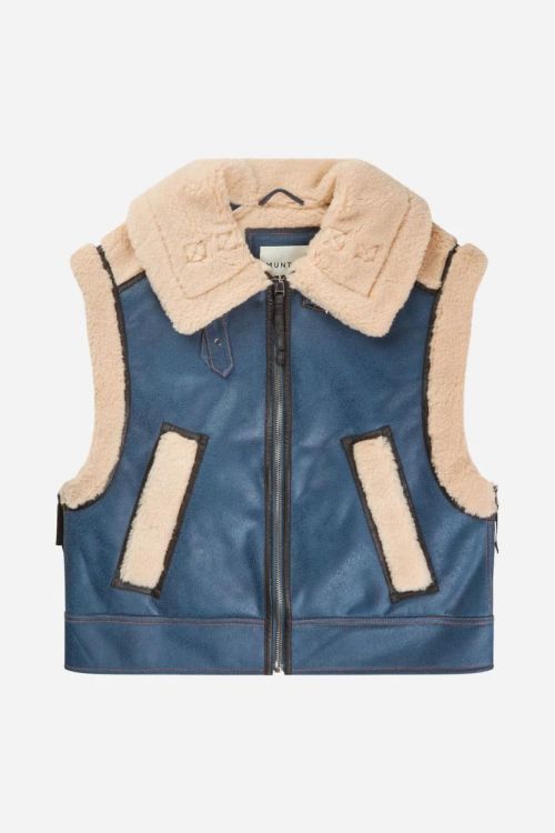 Munthe Waistcoat Mouton (TUPPA-36BLUE) - UNO Knokke