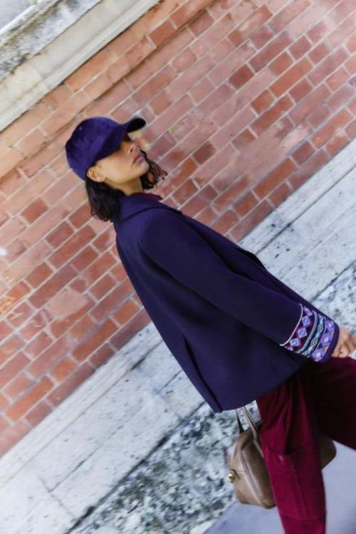 Nenette Caban Ebroided Sleeve (VROOM-0405) - UNO Knokke