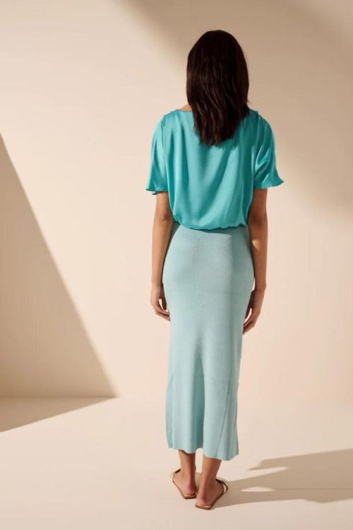 Oscar the collection Blouse  (CELESTE-TURQUOISE) - UNO Knokke