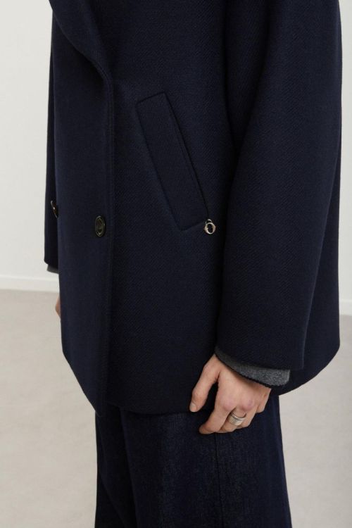 Ottodame Coat Double Breasted (DJ0064-NIGHT) - UNO Knokke
