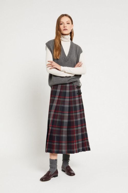 Ottodame Debardeur V-Neck (DK9279-GREY) - UNO Knokke