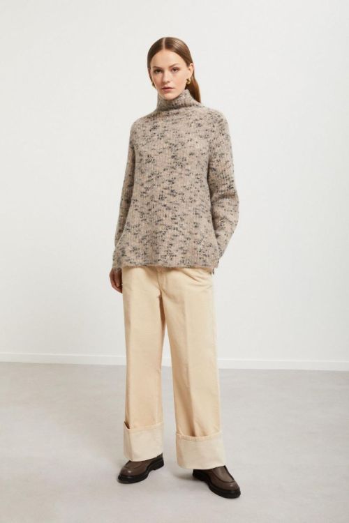 Ottodame Pant Velvet (DP9880-ECRU) - UNO Knokke