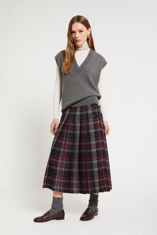 Ottodame Skirt Check (DN6250-VAR.UNICA) - UNO Knokke