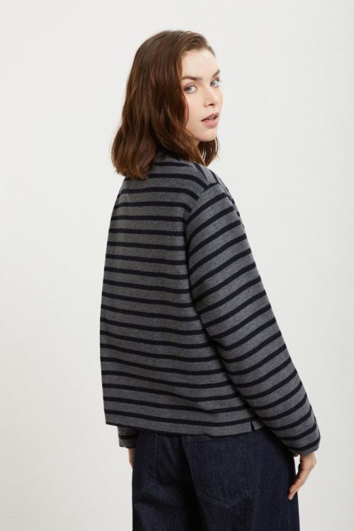 Ottodame Sweater Stripes Piercing (DMF0033-VARIANTEUNICA) - UNO Knokke