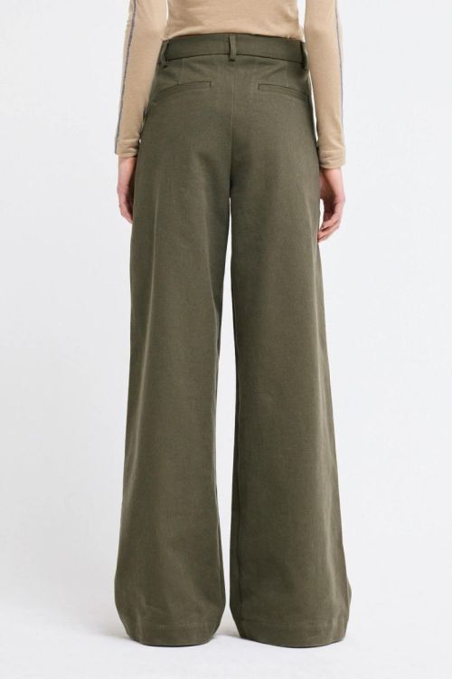 Our Sister Pant Wide Plated (PANTSMOKEY-KHAKI) - UNO Knokke