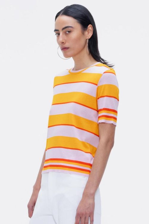 Our Sister T-Shirt Stripe (VITEX-ORANGE) - UNO Knokke