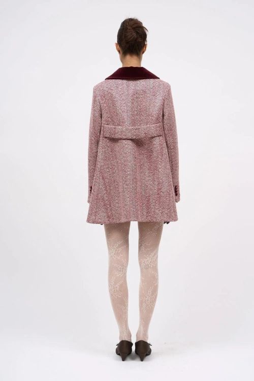 Paul & Joe Jacket A-Line Tweed (YJOCELIN-ECRUANDBORDEAUX) - UNO Knokke