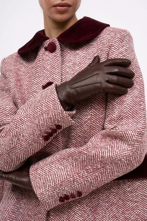 Paul & Joe Jacket A-Line Tweed (YJOCELIN-ECRUANDBORDEAUX) - UNO Knokke