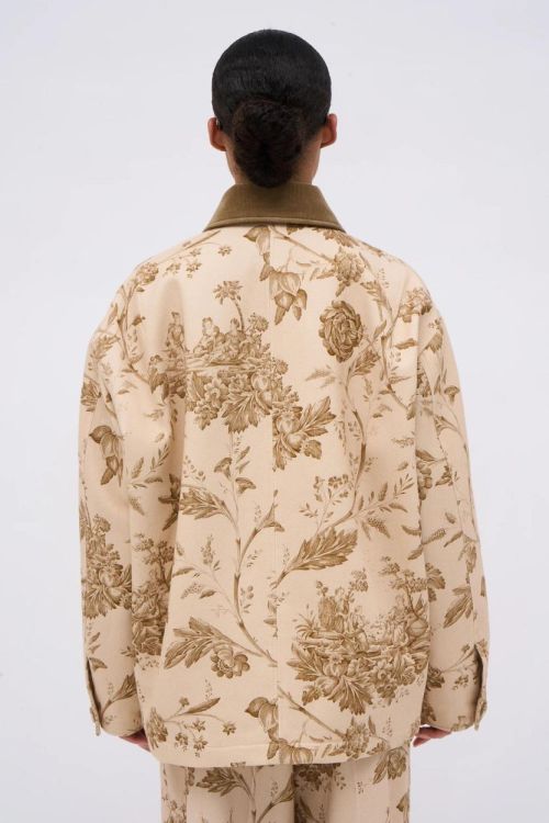 Paul & Joe Jacket Printed Flower (VERMEIL-BEIGE) - UNO Knokke