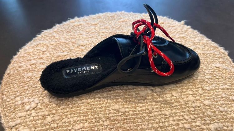 Pavement Boat Loafer Slip On Wool (26190-PAYASMALACEFUR-BLACKPOLIDO022) - UNO Knokke