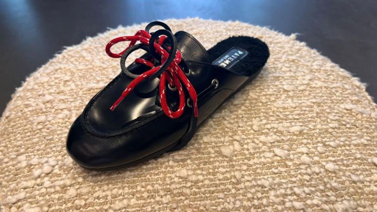 Pavement Boat Loafer Slip On Wool (26190-PAYASMALACEFUR-BLACKPOLIDO022) - UNO Knokke