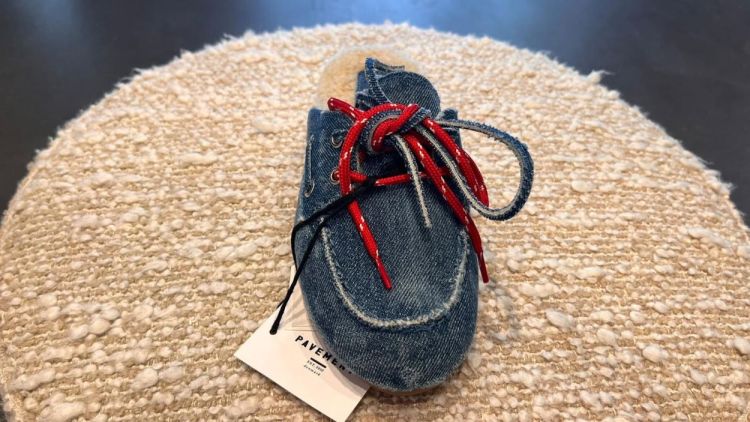 Pavement Boat Loafer Slip On Wool (26190-PAYASMALACEFUR-DENIM317) - UNO Knokke